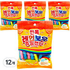 Jintok 彩虹咀嚼糖, 90g, 12個