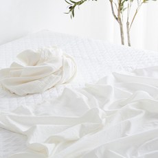 La Pomme 素色棉質夏季薄被 2入, 象牙