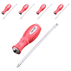 TOOLSPIA 軟質握把兩用螺絲起子 150mm, 5個