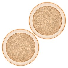 THE FACE SHOP 菲詩小舖 貼妝持久輕透氣墊粉餅補充蕊 12g, 2個, N201 Apricot Beige