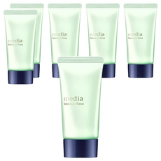 media 媚點 美肌修色粧前乳, 高保濕 提亮膚色, 綠色, 6件