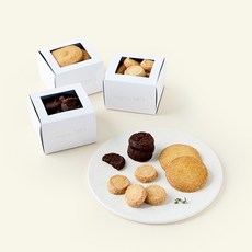 메종엠오 쿠키 사브레 브루통 100g + 사브레 바니유 110g + 사브레 쇼콜라 110g 세트, 320g, 1세트