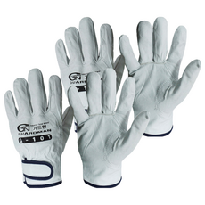 GUARDMAN 皮革氬焊手套 G-101 雙手組, 2套, 白色