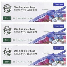 SINCERELY Frog 可直立滑軌夾鏈袋, M, 36入, 1盒