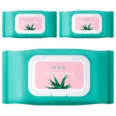 입큰 퓨어 알로에 노워시 클렌징 티슈 387g, 80매입, 3개