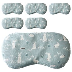 眼用紅豆熱敷墊 天空中的白兔款, 1入, 6個