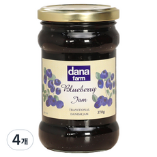 dana 블루베리잼, 370g, 4개