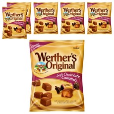 Werther's Original 道地的偉特 焦糖夾心軟糖 巧克力口味, 6袋, 100g
