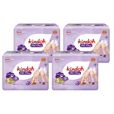 kindoh 全天乾爽黏貼型尿布, 第5階段, 112片
