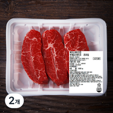 메가스테이크컷 미국산 프라임 부채살 스테이크용 (냉장), 600g, 2개