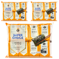 MANJUN 超級精選海苔片, 3袋, 64g