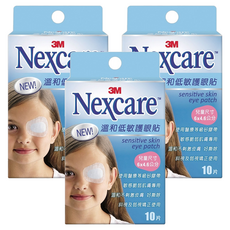 3M Nexcare 溫和低敏護眼貼 兒童用, 10片, 3盒