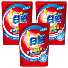 白蘭 超濃縮洗衣精 強效潔凈除蟎配方 補充包, 1.6kg, 3包