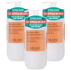 밀로베 프리미엄 유황 퍼퓸 바디로션 러블리플로럴향, 500ml, 3개
