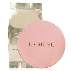 LA MUSE 亮澤保濕氣墊粉餅+補充粉蕊, 21號, 1組