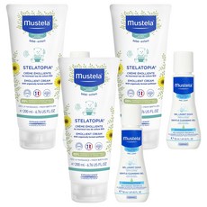 Mustella Stellatopia 潤膚霜 200ml + 溫和潔面啫喱 50ml 套裝, 3組