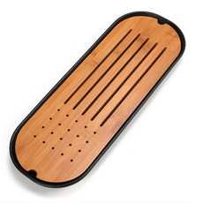 Dometopia 茶村 竹製茶道茶盤 40 x 15 cm, 混合色, 1個