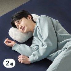 알러씰 텐셀 땅콩 메모리폼 베개, 화이트, 2개