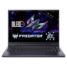 acer 宏碁 Predator 筆記型電腦 14.5吋 WQXGA+ 120Hz OLED 鏡面/Ultra 7 255H/NVIDIA RTX 5060 8G, 黑色, 1TB, 32GB, Windows 11, PHN14-71-74GT