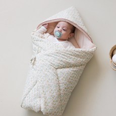 嬰幼兒用 BAMIBLANC 花雲包巾