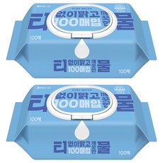 코디 티없이 맑고 깨끗한 물티슈 캡형, 35g, 100매입, 2세트