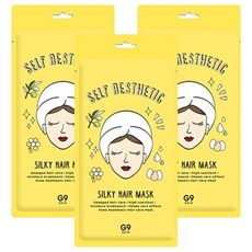 지나인스킨 셀프 에스테틱 실키 헤어 마스크, 30g, 3개