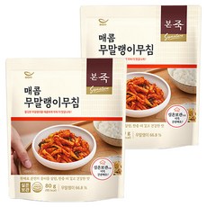 본죽 매콤 무말랭이 무침, 2개, 80g