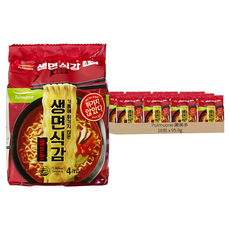 Pulmuone 圃美多 生麵口感 辣味拉麵 4包 Set, 16包