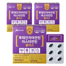 JW중외제약 루테인지아잔틴 아스타잔틴 플러스, 30정, 3개