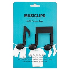 Kipopo 防滑大型曬衣夾 附八分音符 + 八分音符套組