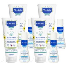 Mustella Stellatopia 潤膚霜 200ml + 溫和潔面啫喱 50ml 套裝, 4組