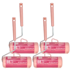 UdiLife 優的生活大師 RollerMOP 短柄膠粘拖把, 4個, 短柄300 x 180mm 膠黏紙 160 x 內徑38mm x 60周