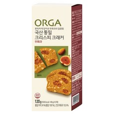 ORGA 全麥穀物脆片 無花果口味, 120g, 1盒