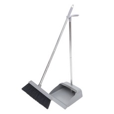 피크벤쳐스 미용실 청소 업소용 플라스틱 빗자루쓰레받기, 그레이, 1세트