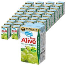 덴마크 테이크얼라이브 머스캣청포도 주스, 120ml, 96개