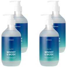 香氛洗髮精 木質麝香, 500ml, 4瓶