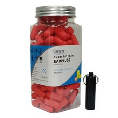 抗噪音耳塞紅色120p, 1個
