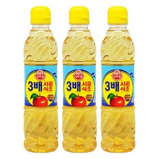 오뚜기 3배 사과식초, 500ml, 3개