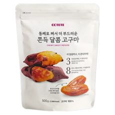 CCTETE 쫀득 달콤 고구마, 500g, 1개