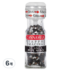 칸나멜라 페퍼 솔트, 35g, 6개