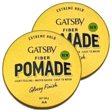 GATSBy 隨意纖維髮油膠, 2個, 80g