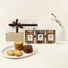 한스케익 사브레 쿠키 3종 세트 320g + 쇼핑백, 1세트