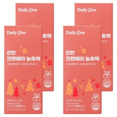 Daily One 濃鬱蔓越莓濃縮液, 4個, 210g