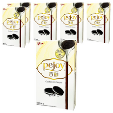 Pejoy 百醇 黑餅乾甜心棒, 日本原裝進口 亞洲限定口味 香濃酥脆爽口餅皮, 39g, 6盒