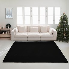 Gaongil 柔軟觸感貂毛方形地毯