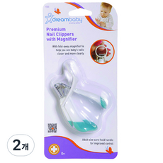 dreambaby 優質放大鏡指甲刀 F355, 混色, 2個