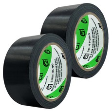 신흥테이프 라바 청면테이프 48mm x 15M 검정, 2개