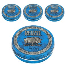REUZEL藍豬超強水性髮油 Blue Pomade, 輕鬆塑造男士油頭造型 1.3oz / 35g, 4件