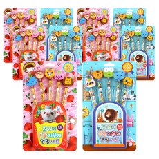 주식회사프랜즈코리아 쪼꼬미 동물지우개연필세트 B심, 랜덤 발송, 10개