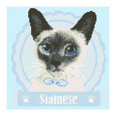 아이러브페인팅 히트 DIY 보석십자수 30 x 30 cm, 샴, 1세트